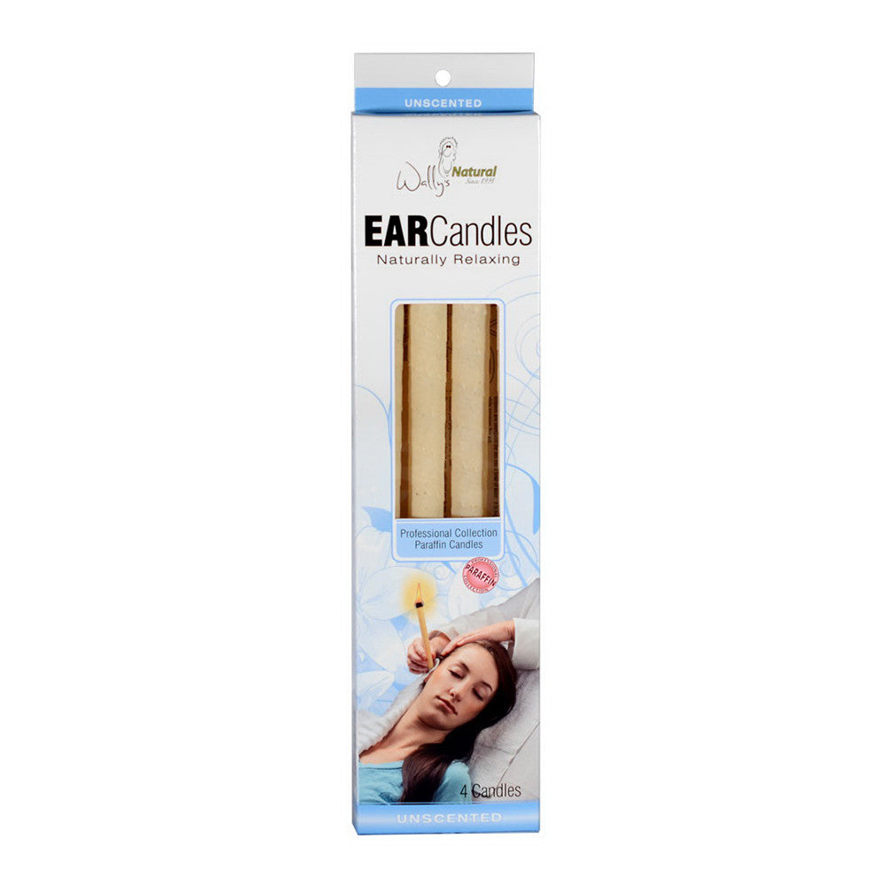 Wallys Natural Plain Paraffin Candles, 4 Ea